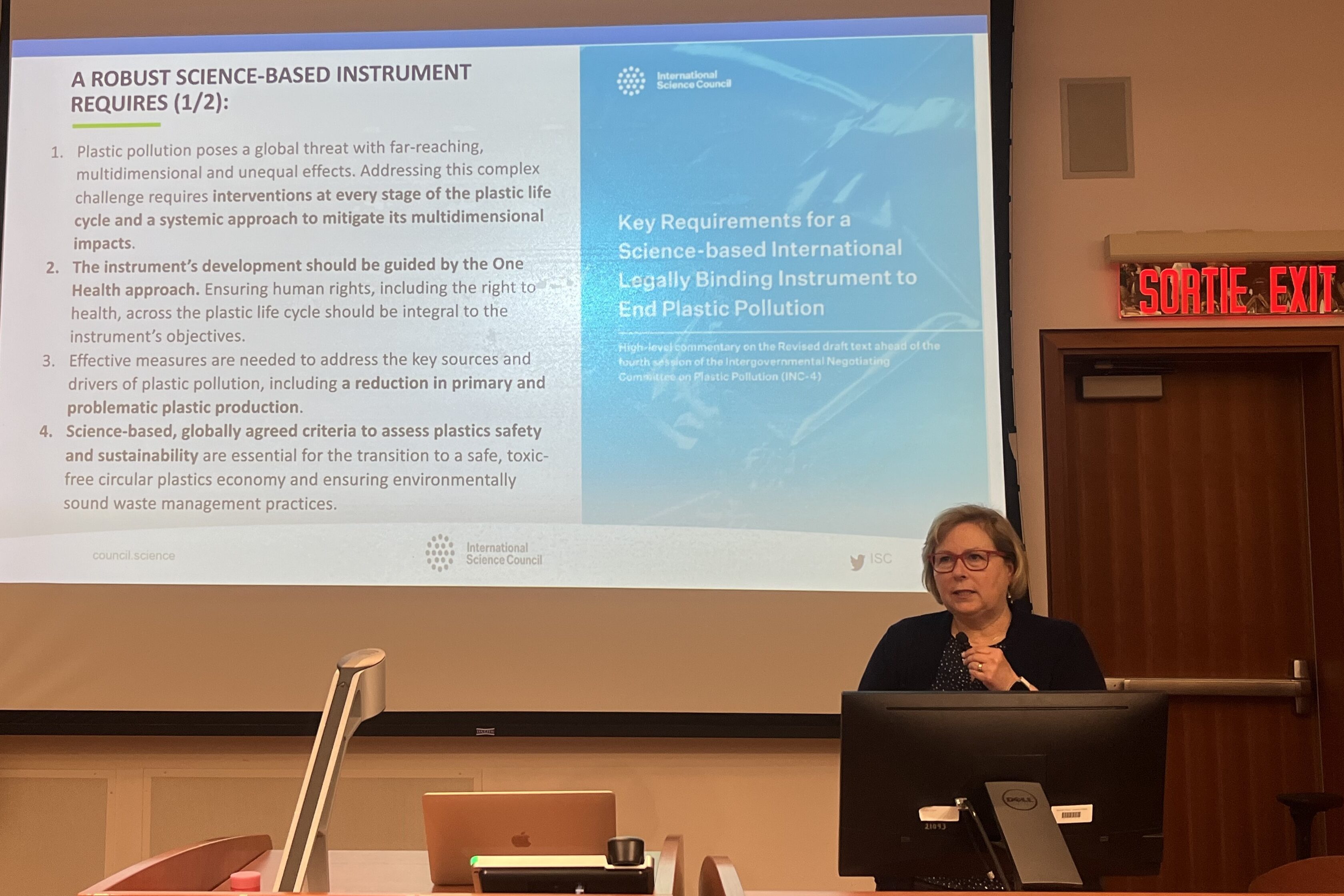 Margaret Spring presents on Global Plastic Treaty