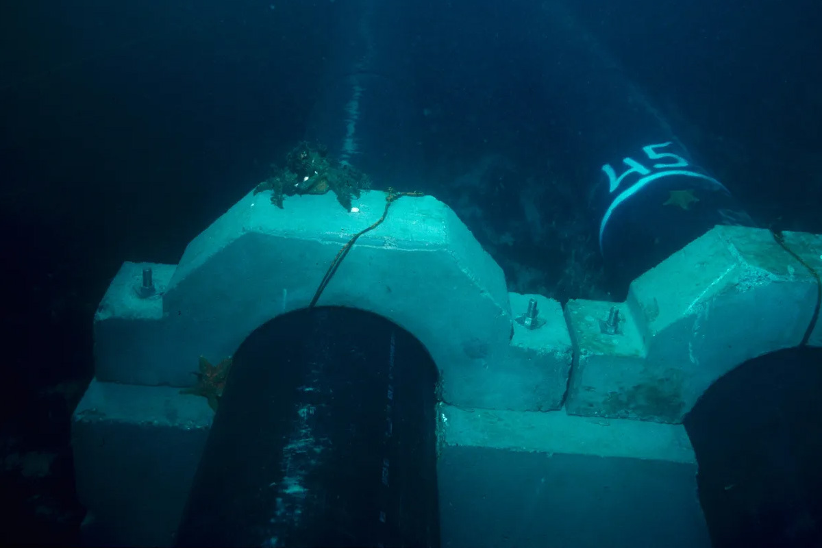 Intake pipes in Monterey Bay